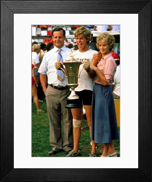 Framed Print : BREAKING AWAY, Paul Dooley, Dennis Christopher, Barbara Barrie, 1979, TM and Copyright (c) 20th Century-Fox Film Corp. All Rights Reserved Framed Print : BREAKING AWAY, Paul Dooley, Dennis Christopher, Barbara Barrie, 1979, TM and Copyright (c) 20th Century-Fox Film Corp. All Rights Reserved