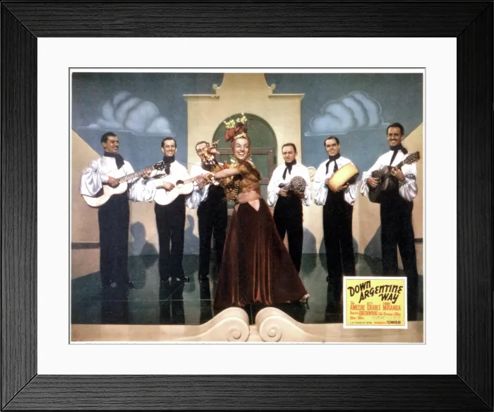 Framed Print : DOWN ARGENTINE WAY, Carmen Miranda, 1940, TM and Copyright (c)20th Century Fox Film Corp. All rights reserved