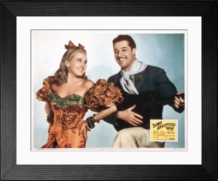 Framed Print : DOWN ARGENTINE WAY, Betty Grable, Don Ameche, 1940, TM and Copyright (c)20th Century Fox Film Corp. All rights reserved