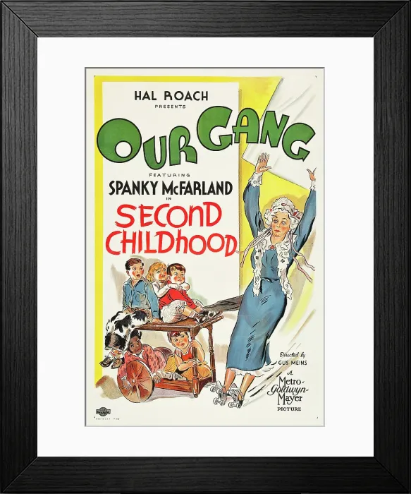 Framed Print : SECOND CHILDHOOD, bottom left: Spanky McFarland, 1936