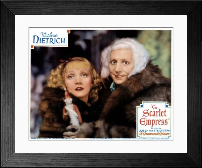Framed Print : THE SCARLET EMPRESS, from left, Marlene Dietrich Sam Jaffe, 1934