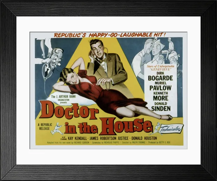 Framed Print : DOCTOR IN THE HOUSE, Kenneth More, 1954