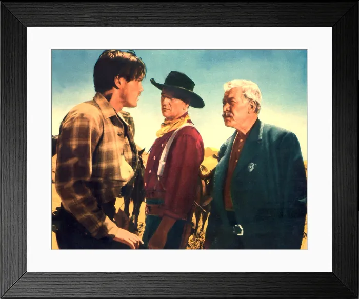 Framed Print : THE SEARCHERS, Jeffrey Hunter, John Wayne, Ward Bond, 1956 Framed Print : THE SEARCHERS, Jeffrey Hunter, John Wayne, Ward Bond, 1956