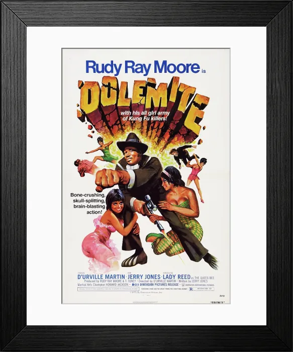 Framed Print : DOLEMITE, US poster, Rudy Ray Moore, 1975