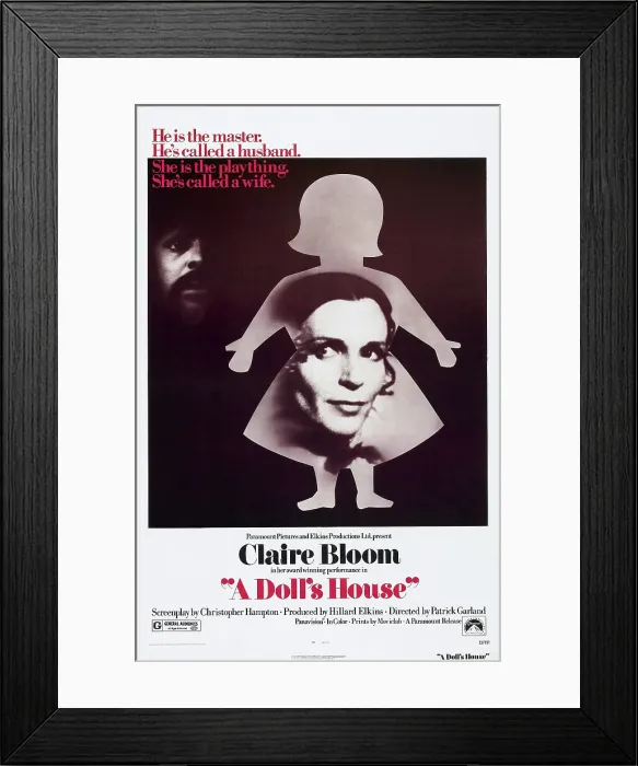 Framed Print : A DOLL'S HOUSE, Anthony Hopkins (rear), Claire Bloom, 1973 Framed Print : A DOLL'S HOUSE, Anthony Hopkins (rear), Claire Bloom, 1973