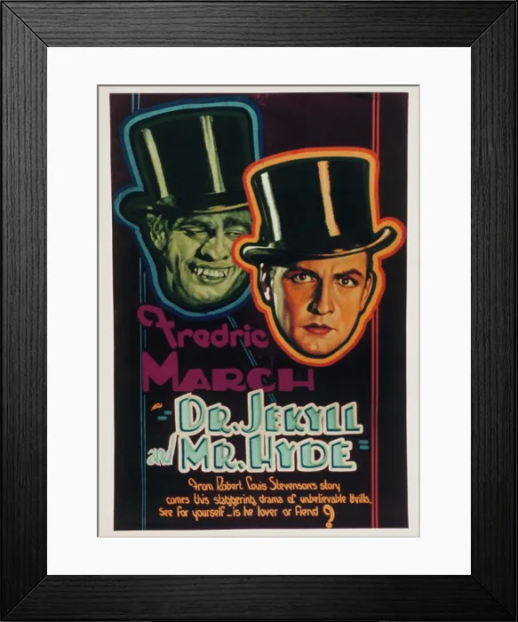 Framed Print : DR. JEKYLL AND MR. HYDE, Fredric March, 1931