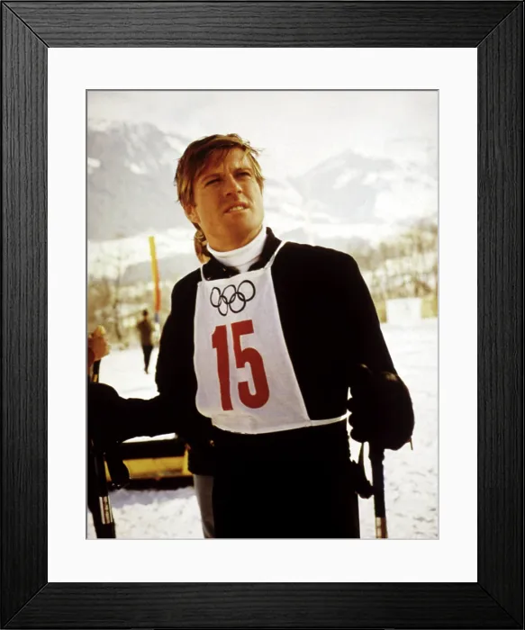 Framed Print : DOWNHILL RACER, Robert Redford, 1969, skier