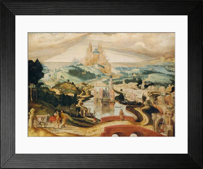 Framed Print : THE ARRIVAL IN BETHLEHEM, by Master LC, 1540, Netherlandish, Northern Renaissance oil painting Framed Print : THE ARRIVAL IN BETHLEHEM, by Master LC, 1540, Netherlandish, Northern Renaissance oil painting