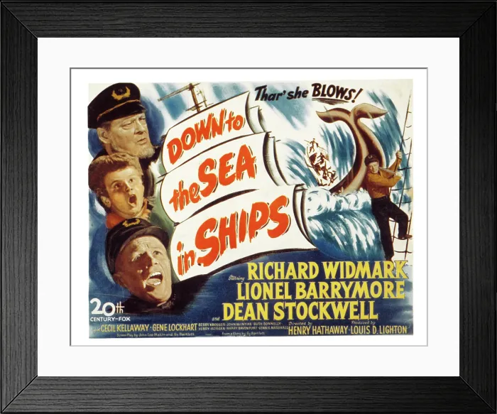 Framed Print : DOWN TO THE SEA IN SHIPS, Lionel Barrymore, Dean Stockwell, Richard Widmark, 1949, TM and copyright 20th Century Fox Film Corp. All rights reserved / Courtesy: Everett Collection Framed Print : DOWN TO THE SEA IN SHIPS, Lionel Barrymore, Dean Stockwell, Richard Widmark, 1949, TM and copyright 20th Century Fox Film Corp. All rights reserved / Courtesy: Everett Collection