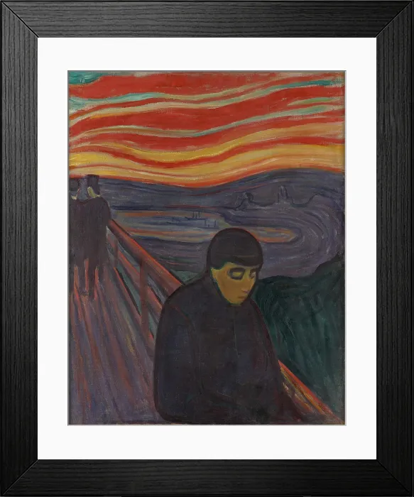 Framed Print : Despair, 1894, Edvard Munch, 1863-1944, Norwegian Expressionist painting, oil on canvas Framed Print : Despair, 1894, Edvard Munch, 1863-1944, Norwegian Expressionist painting, oil on canvas