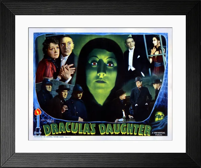 Framed Print : DRACULA'S DAUGHTER, Gloria Holden, Nan Grey, Irving Pichel, Otto Kruger, Edward Van Sloan, 1936