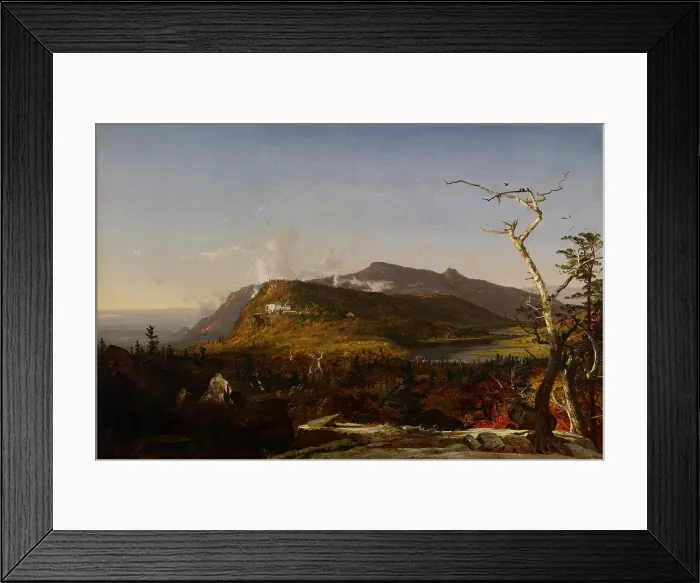 Framed Print : Catskill Mountain House, 1855, by Jasper Francis Cropsey, 1823-1900, Hudson River School, American painting, oil on canvas