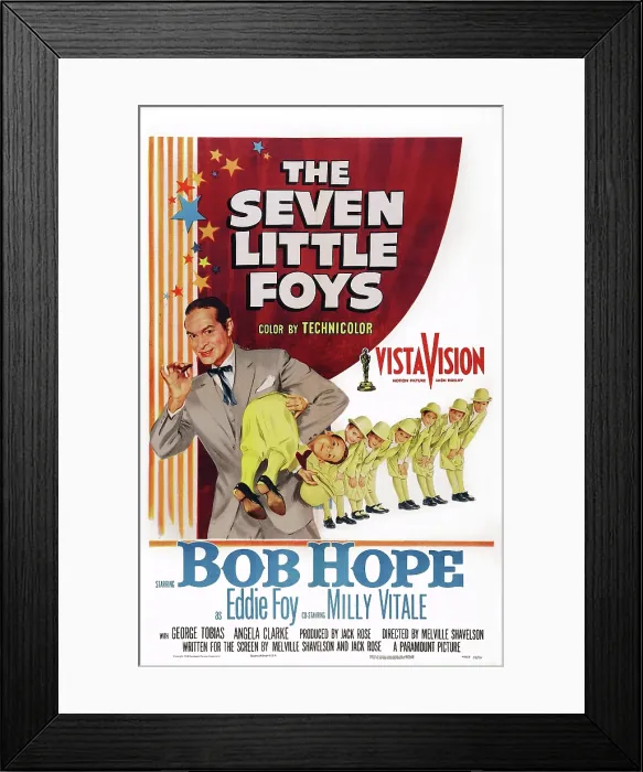 Framed Print : THE SEVEN LITTLE FOYS, US poster art, left: Bob Hope, 1955