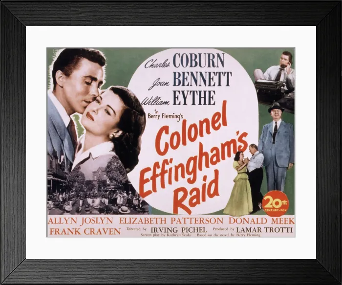 Framed Print : COLONEL EFFINGHAM'S RAID, (aka MAN OF THE HOUR), Joan Bennett, William Eythe, Charles Coburn, 1946, TM and copyright 20th Century Fox Film Corp