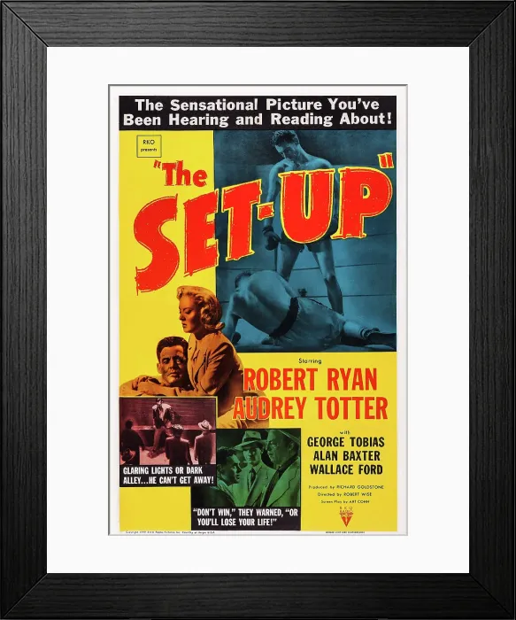Framed Print : THE SET-UP, from left: Robert Ryan, Audrey Totter, 1949