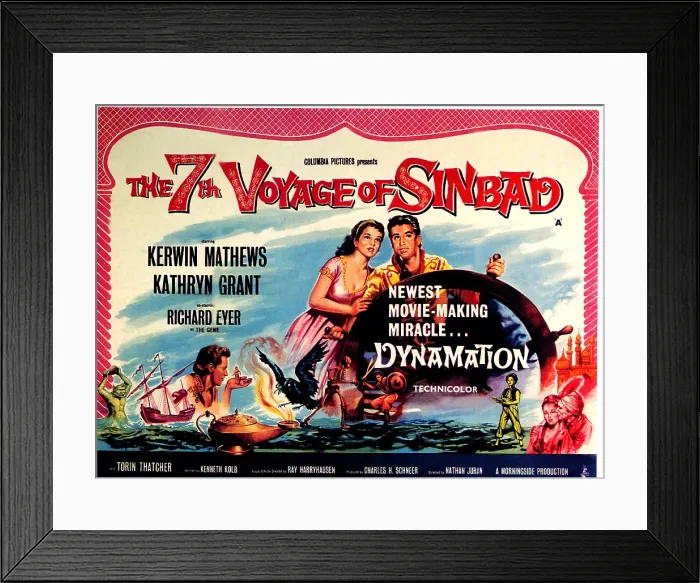 Framed Print : THE 7TH VOYAGE OF SINBAD, (aka THE SEVENTH VOYAGE OF SINBAD), Kathryn Grant, Kerwin Mathews, 1958 Framed Print : THE 7TH VOYAGE OF SINBAD, (aka THE SEVENTH VOYAGE OF SINBAD), Kathryn Grant, Kerwin Mathews, 1958
