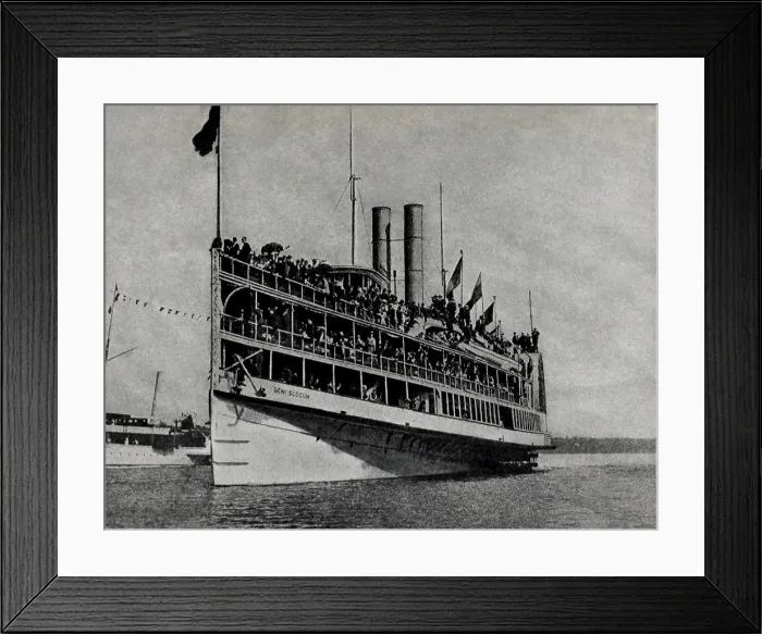 Framed Print : German Americans from Manhattan's Lower East Side, aboard the GENERAL SLOCUM, June 15, 1904. Among the 1, 350 on board were mothers and children from St Framed Print : German Americans from Manhattan's Lower East Side, aboard the GENERAL SLOCUM, June 15, 1904. Among the 1, 350 on board were mothers and children from St