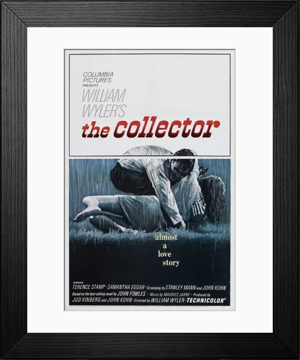 Framed Print : THE COLLECTOR, U.S. poster art, Terence Stamp, Samantha Eggar, 1965 Framed Print : THE COLLECTOR, U.S. poster art, Terence Stamp, Samantha Eggar, 1965