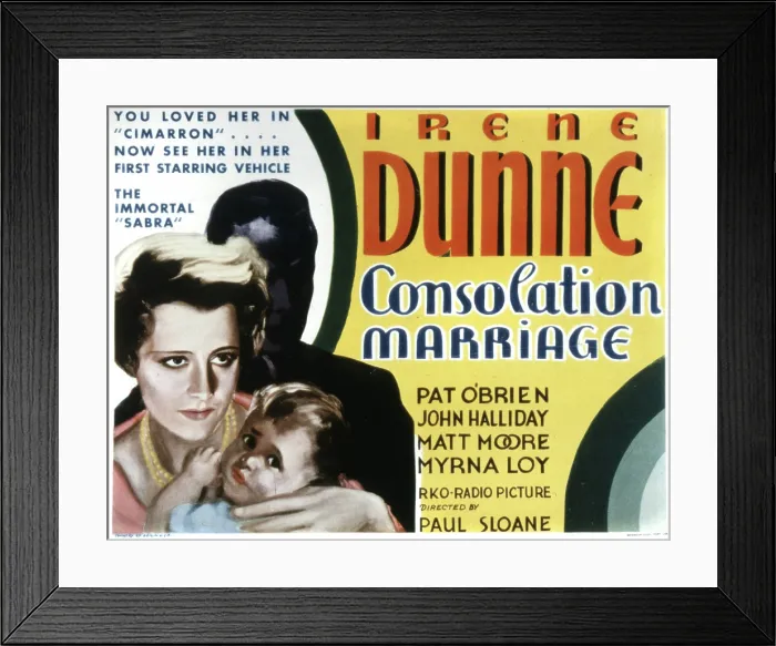 Framed Print : CONSOLATION MARRIAGE, Irene Dunne, Pauline Stevens, 1931