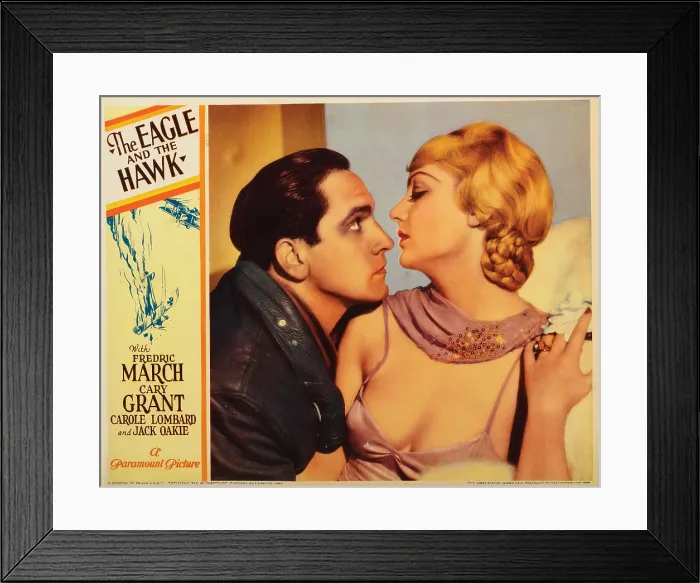 Framed Print : THE EAGLE AND THE HAWK, lobbycard, from left: Fredric March, Carole Lombard, 1933 Framed Print : THE EAGLE AND THE HAWK, lobbycard, from left: Fredric March, Carole Lombard, 1933