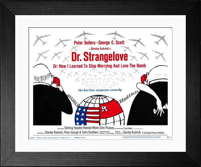 Framed Print : DR. STRANGELOVE, (aka DR. STRANGELOVE OR: HOW I LEARNED TO STOP WORRYING AND LOVE THE BOMB), 1964