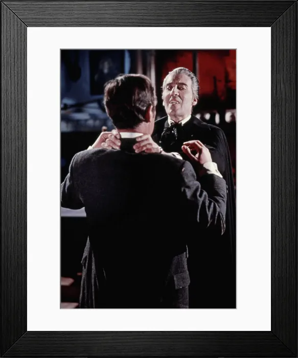 Framed Print : DRACULA: PRINCE OF DARKNESS, Francis Matthews, Christopher Lee, 1966, (c) 20th Century Fox, TM & Copyright / Courtesy: Everett Collection Framed Print : DRACULA: PRINCE OF DARKNESS, Francis Matthews, Christopher Lee, 1966, (c) 20th Century Fox, TM & Copyright / Courtesy: Everett Collection