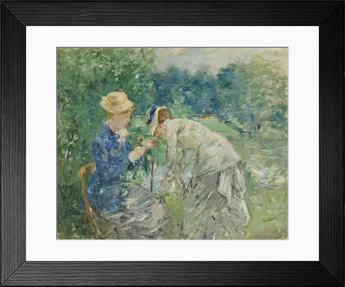 Framed Print : In the Bois de Boulog, 1875-1880, by Berthe Morisot, 1841-1895, French impressionism, oil on canvas Framed Print : In the Bois de Boulog, 1875-1880, by Berthe Morisot, 1841-1895, French impressionism, oil on canvas