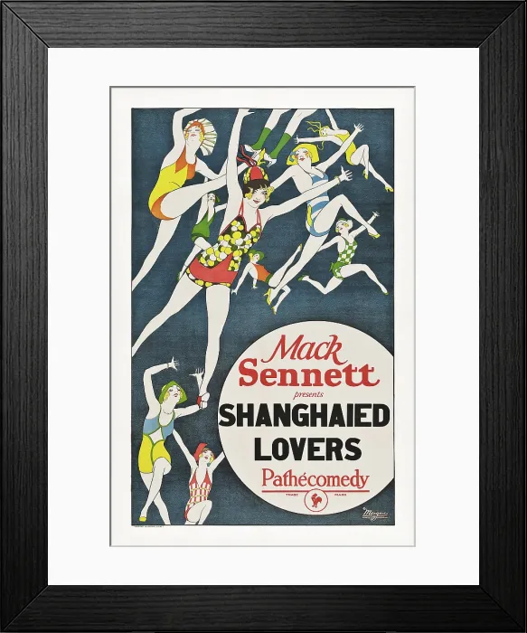 Framed Print : SHANGHAIED LOVERS, US poster art, 1924
