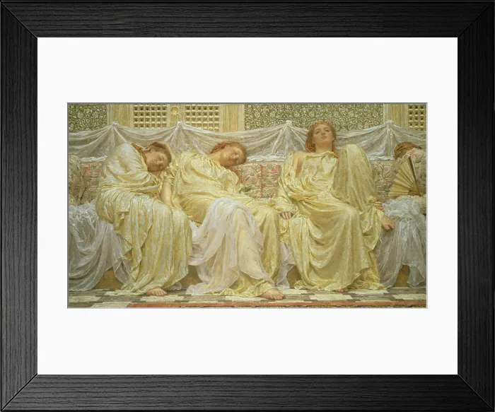 Framed Print : Dreamers, 1882, by Albert Joseph Moore, 1841-1893, English oil painting, aesthetic movement, art for art's sake Framed Print : Dreamers, 1882, by Albert Joseph Moore, 1841-1893, English oil painting, aesthetic movement, art for art's sake