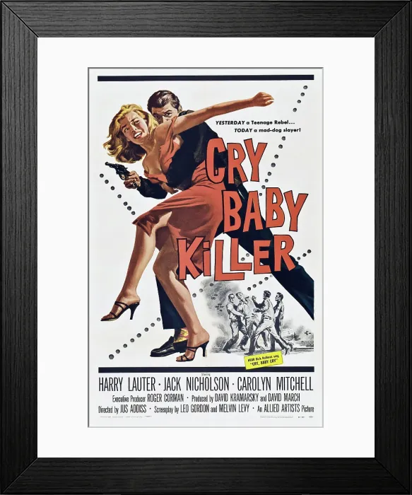 Framed Print : CRY BABY KILLER, 1958