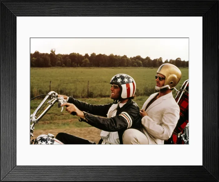 Framed Print : EASY RIDER, Peter Fonda, Jack Nicholson, 1969