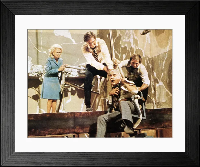 Framed Print : EARTHQUAKE, Monica Lewis, Charlton Heston, Lorne Greene, 1974