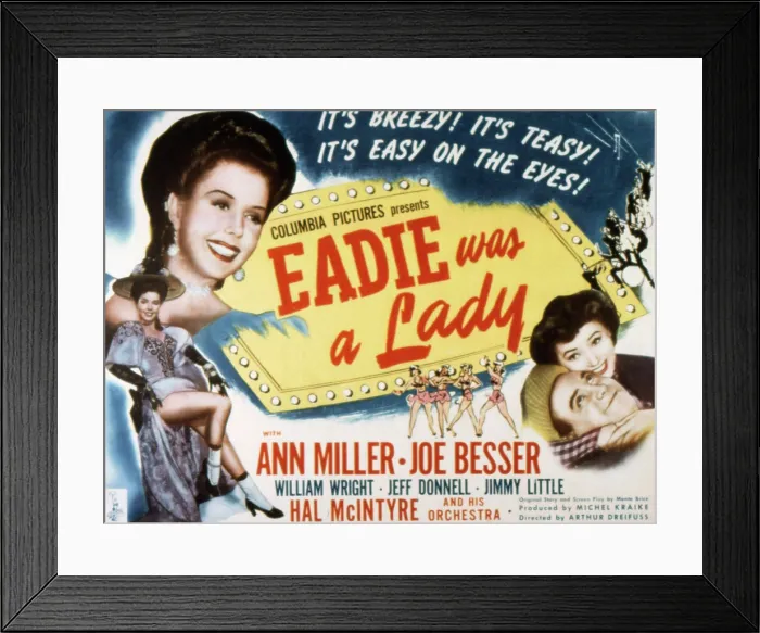 Framed Print : EADIE WAS A LADY, Ann Miller, Joe Besser, Jeff Donnell, 1945