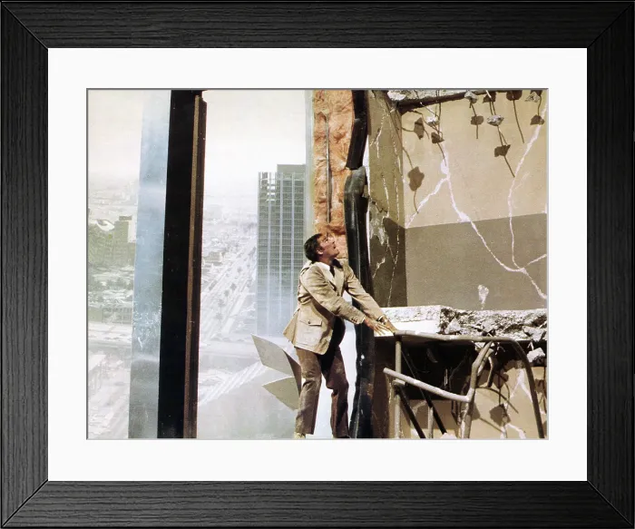 Framed Print : EARTHQUAKE, Charlton Heston, 1974.' Framed Print : EARTHQUAKE, Charlton Heston, 1974.'