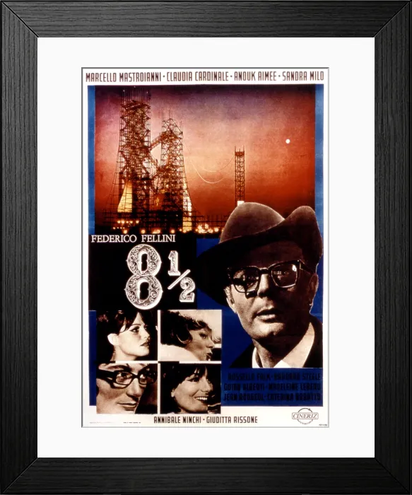 Framed Print : 8 1 / 2, Marcello Mastroianni, 1963 Framed Print : 8 1 / 2, Marcello Mastroianni, 1963