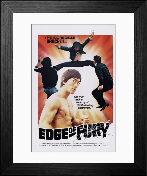 Framed Print : EDGE OF FURY, (aka LAO GU LAO NU LAO SHANG LAO), Bruce Li, 1978, Mid Broadway / courtesy Everett Collection Framed Print : EDGE OF FURY, (aka LAO GU LAO NU LAO SHANG LAO), Bruce Li, 1978, Mid Broadway / courtesy Everett Collection