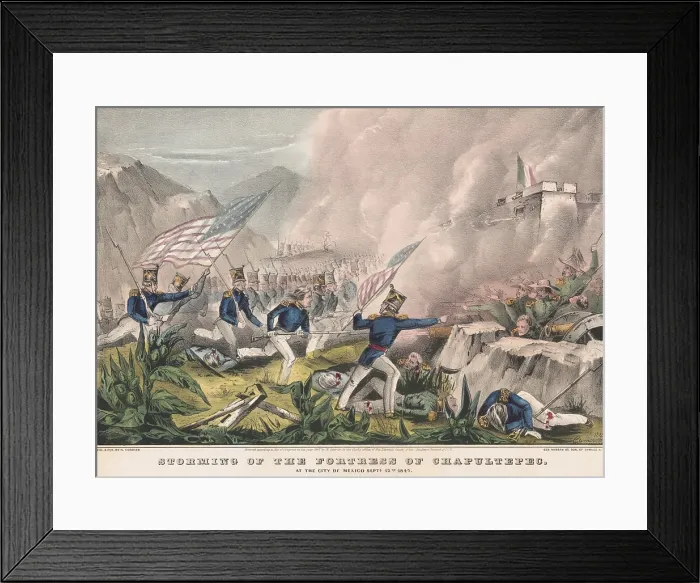 Framed Print : Mexican American War. Battle of Chapultepec, Sept. 12-13, 1847 Framed Print : Mexican American War. Battle of Chapultepec, Sept. 12-13, 1847
