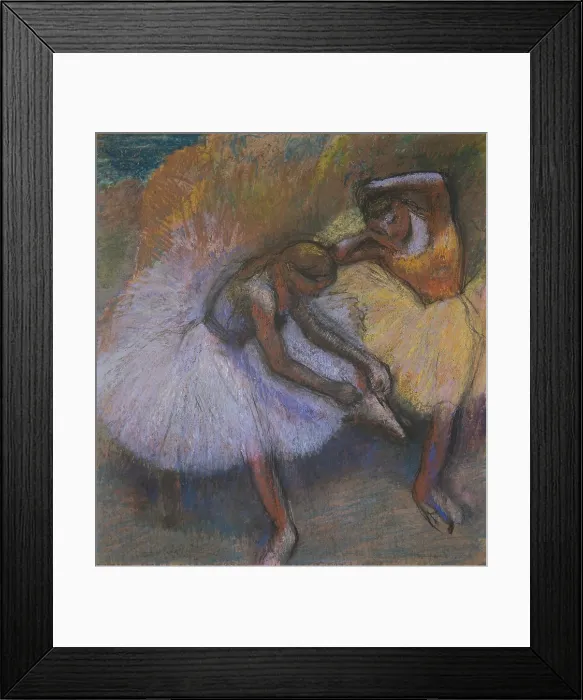 Framed Print : Two Dancers, 1898, by Edgar Degas, 1834-1917, French Impressionist drawing, pastel on paper Framed Print : Two Dancers, 1898, by Edgar Degas, 1834-1917, French Impressionist drawing, pastel on paper