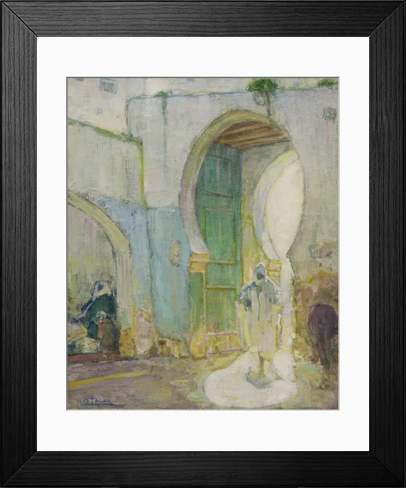 Framed Print : Gateway, Tangier, 1912, by Henry Ossawa Tanner, 1859-1937, American, painting, oil on canvas