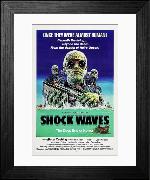 Framed Print : SHOCK WAVES, US poster art, 1977