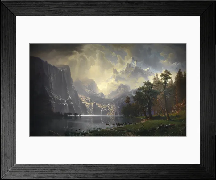 Framed Print : Among the Sierra Nevada, California, c Framed Print : Among the Sierra Nevada, California, c