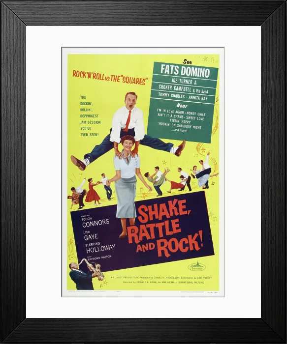 Framed Print : SHAKE, RATTLE AND ROCK!, US poster art, 1956 Framed Print : SHAKE, RATTLE AND ROCK!, US poster art, 1956