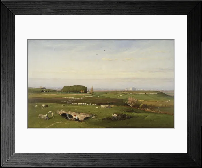 Framed Print : In the Roman Campagna, 1873, by George Inness, 1825-1894, American landscape painting, oil on canvas mounted on board Framed Print : In the Roman Campagna, 1873, by George Inness, 1825-1894, American landscape painting, oil on canvas mounted on board