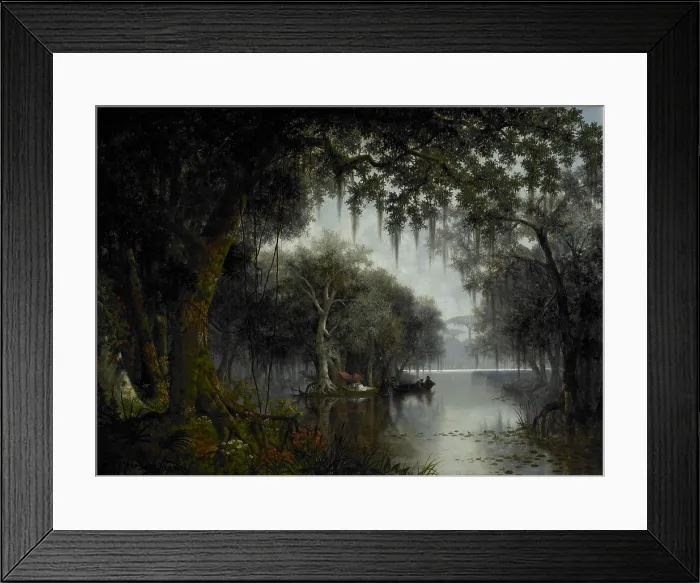 Framed Print : The Land of Evangeline, 1874, Joseph Rusling Meeker, 1827-1887, American painting, oil on canvas