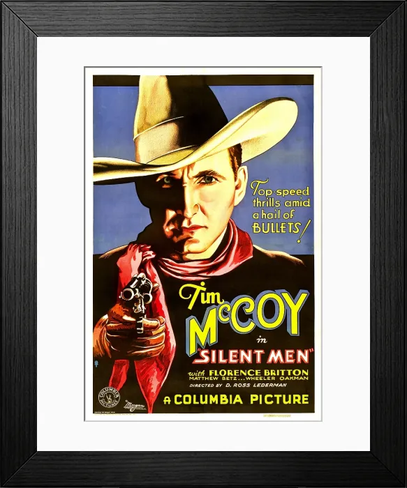 Framed Print : SILENT MEN, Tim McCoy, 1933