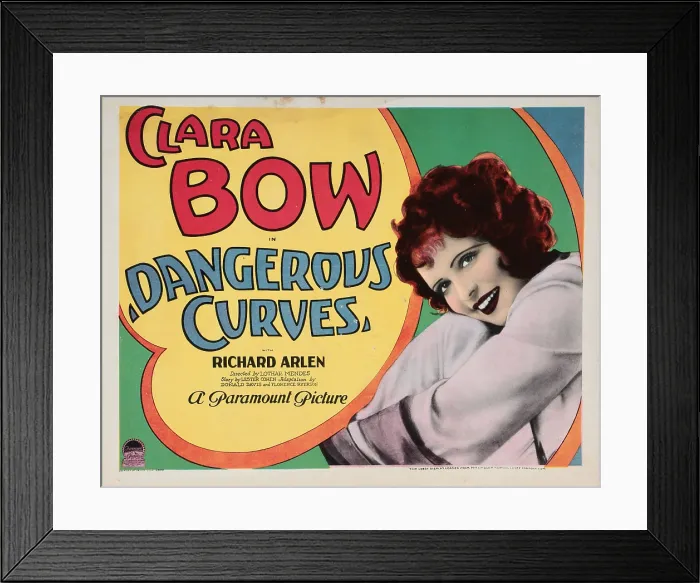 Framed Print : DANGEROUS CURVES, Clara Bow, 1929