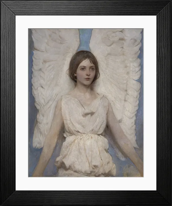 Framed Print : Angel, 1887, by Abbott Handerson Thayer, 1849-1921, American painting, oil on canvas Framed Print : Angel, 1887, by Abbott Handerson Thayer, 1849-1921, American painting, oil on canvas