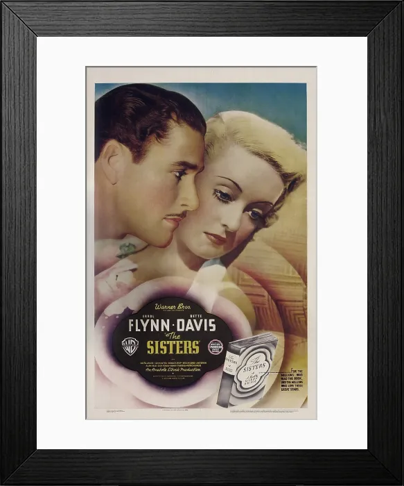 Framed Print : THE SISTERS, from left: Errol Flynn, Bette Davis, 1938
