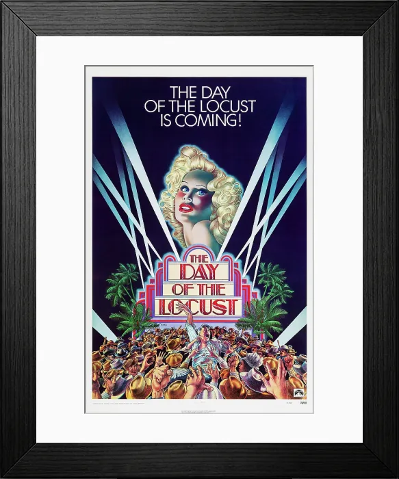 Framed Print : THE DAY OF THE LOCUST, US advance poster, Karen Black, 1975 Framed Print : THE DAY OF THE LOCUST, US advance poster, Karen Black, 1975