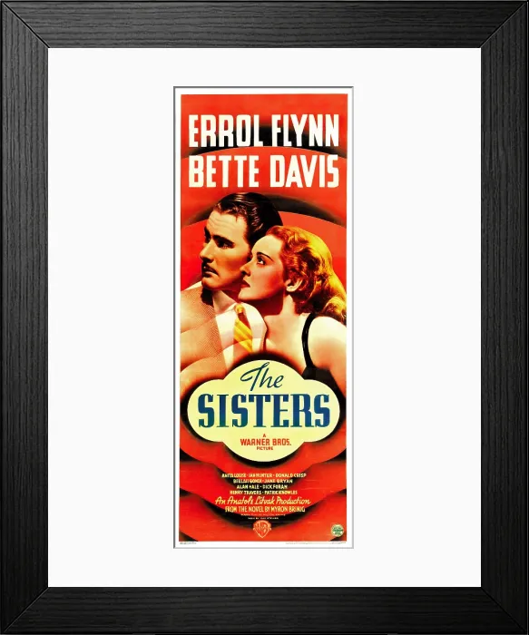 Framed Print : THE SISTERS, from left: Errol Flynn, Bette Davis, 1938